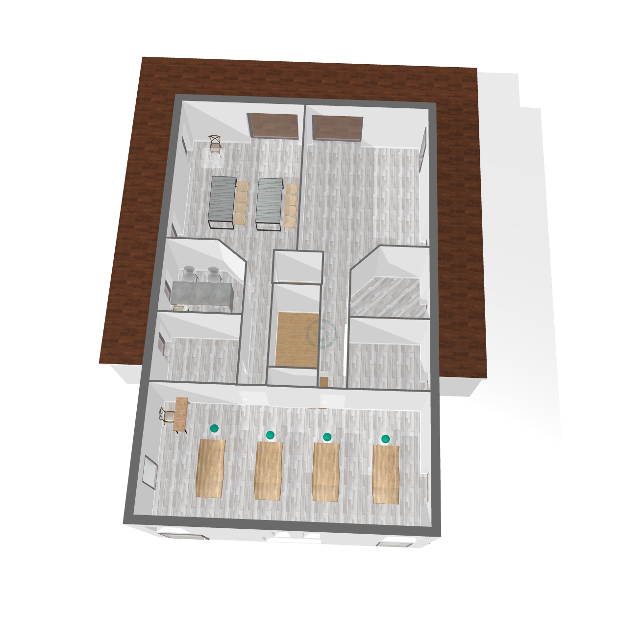 Espace Méditrine: 100m2 pr théorie et sur table